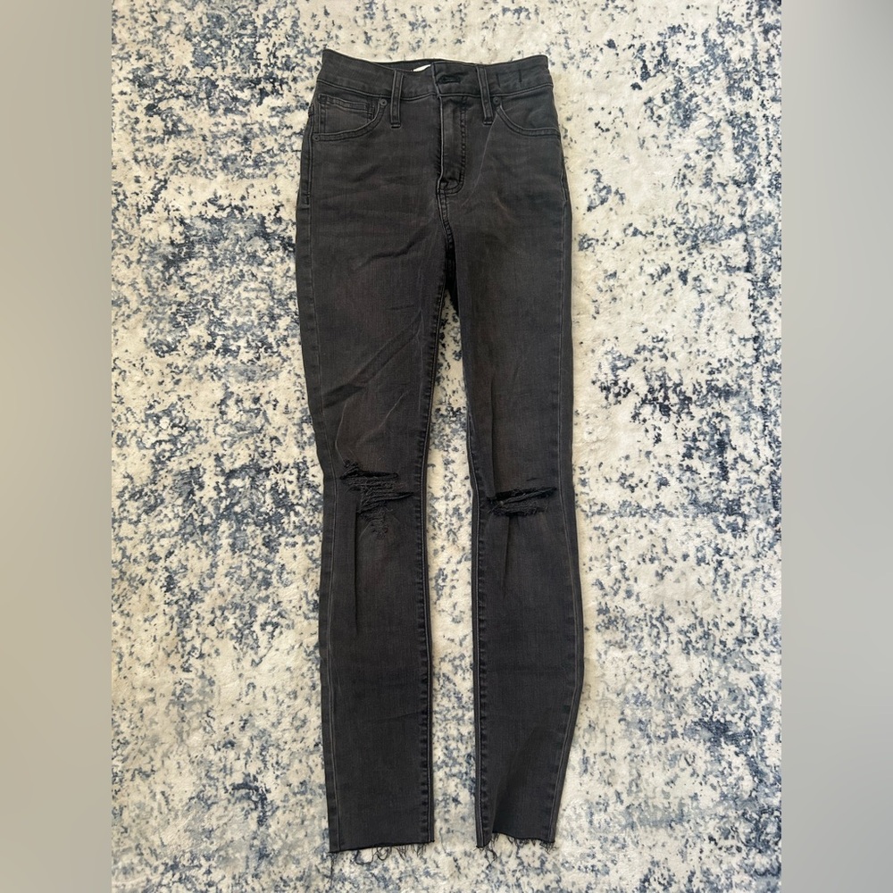 Women's Black Distressed Jeans